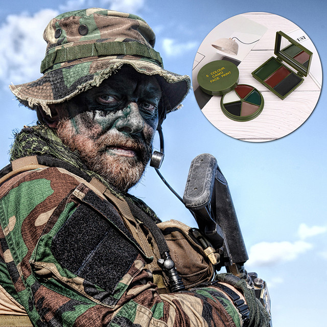 Camouflage Face Paint Suit Cs Field Army Fans For Hunting Art Activities  3/5 Color Cosplay Palette Hunting Shooting Painting - Body Paint -  AliExpress